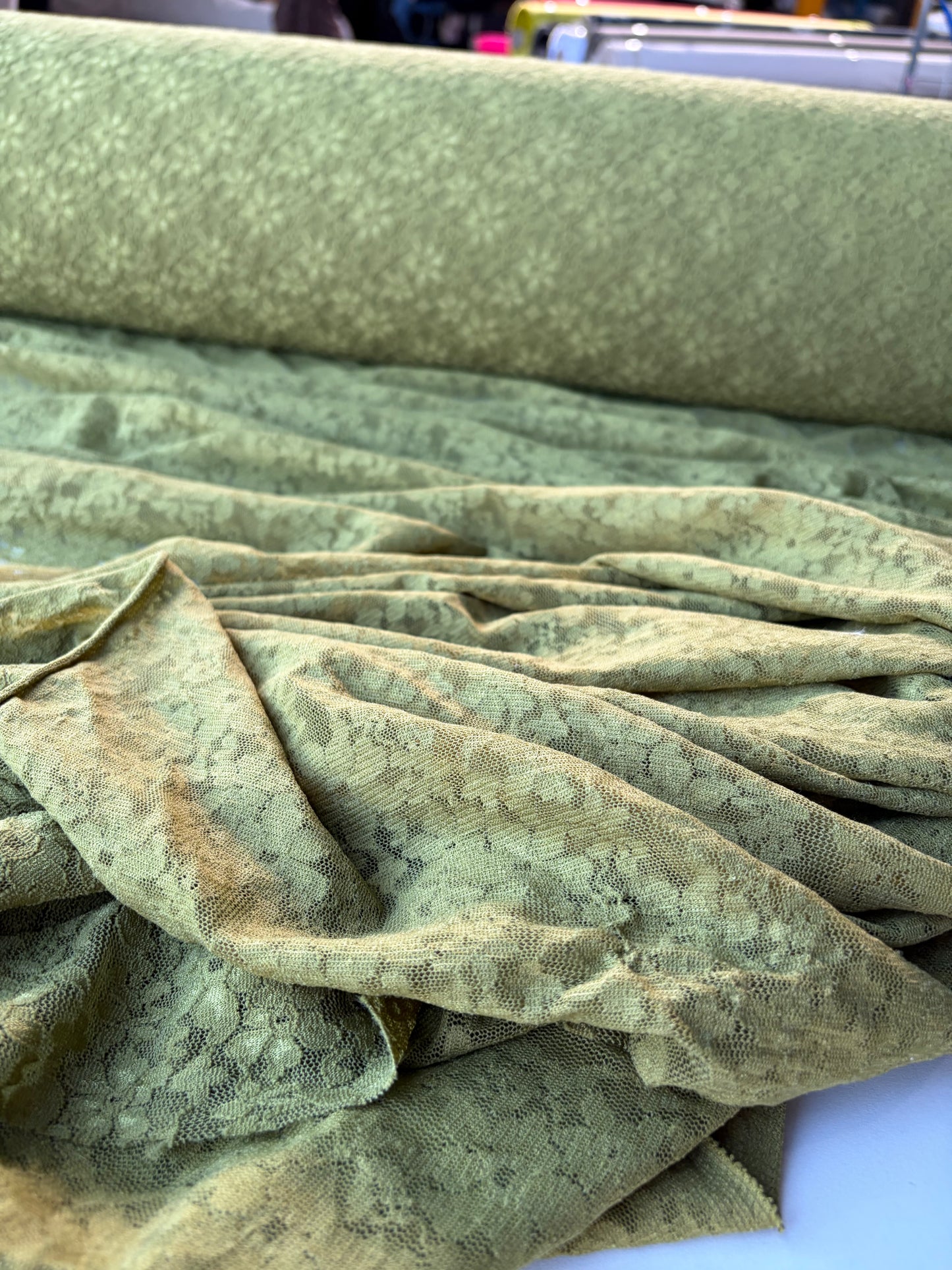 GERMAIN 008 jersey lace olive green