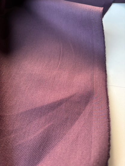 HARVEST SEASON 014 aubergine cotton canvas stretch