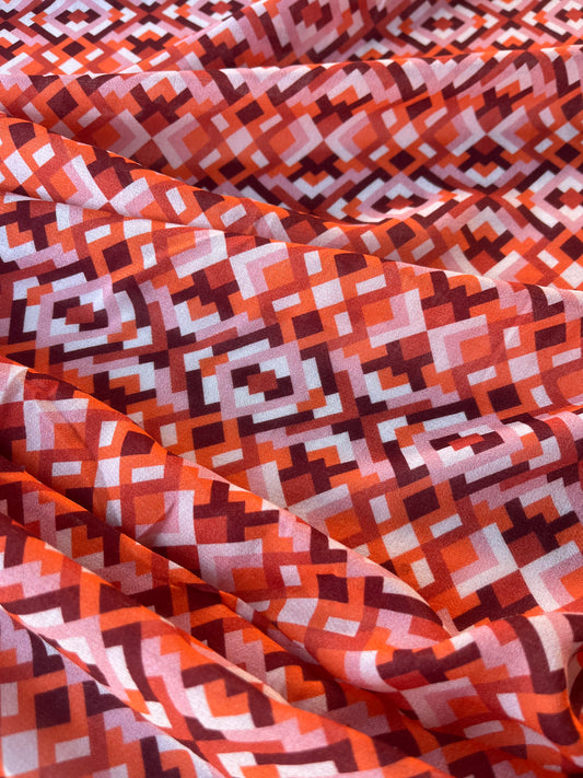 ATHENA 047 cotton voile geometrical kaleidoscope