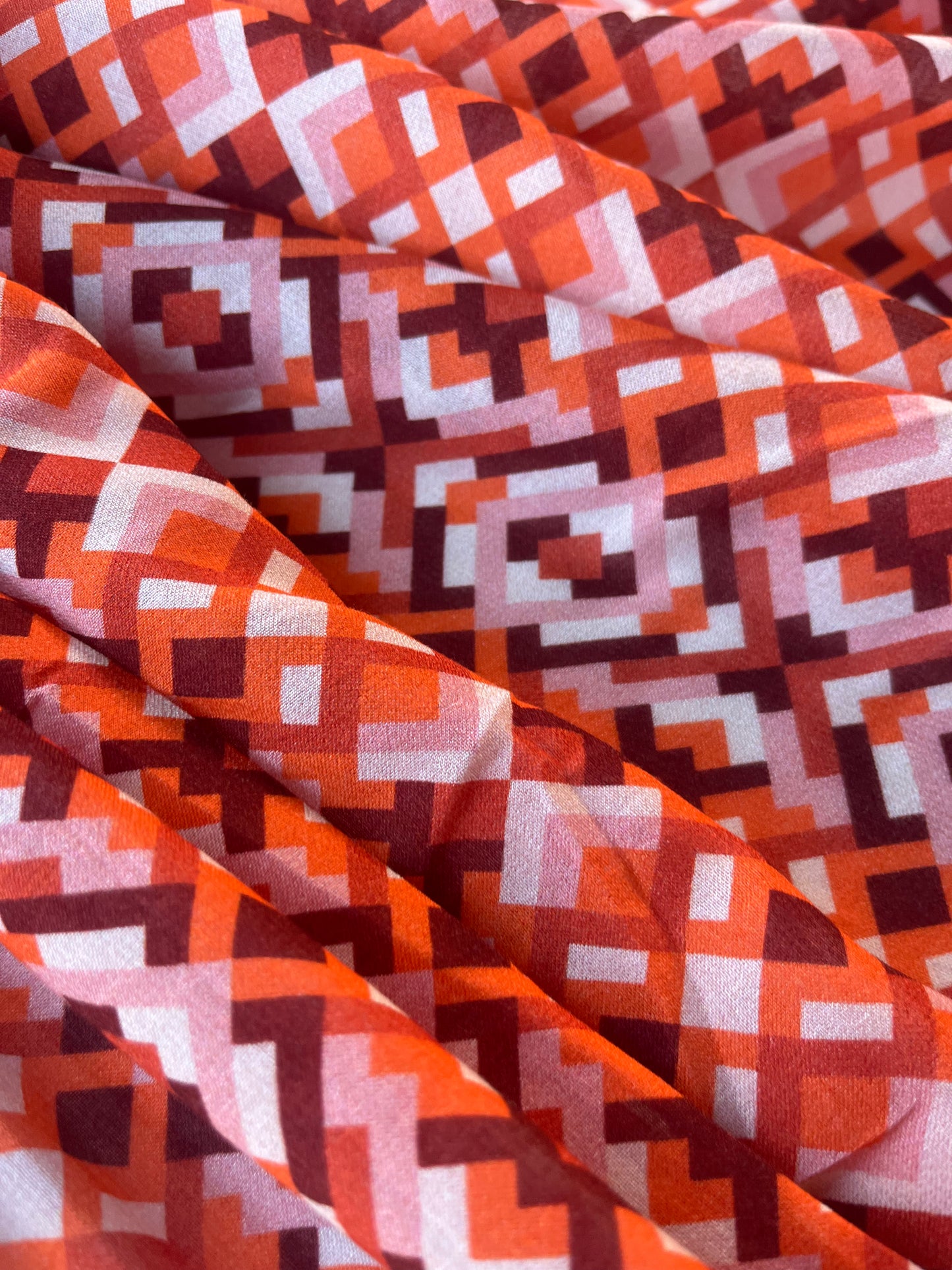 ATHENA 047 cotton voile geometrical kaleidoscope
