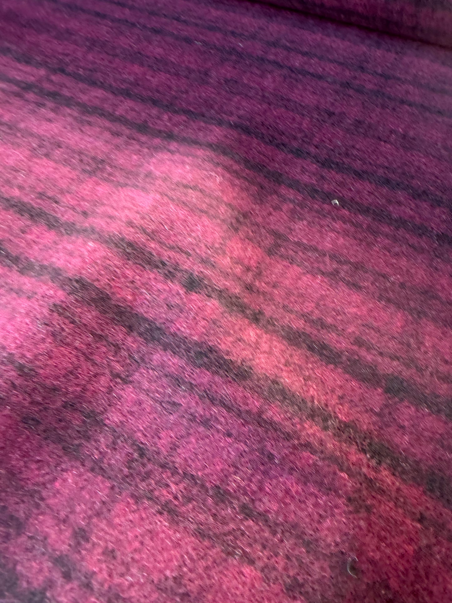 HARVEST SEASON 015 aubergine checkered carded wool