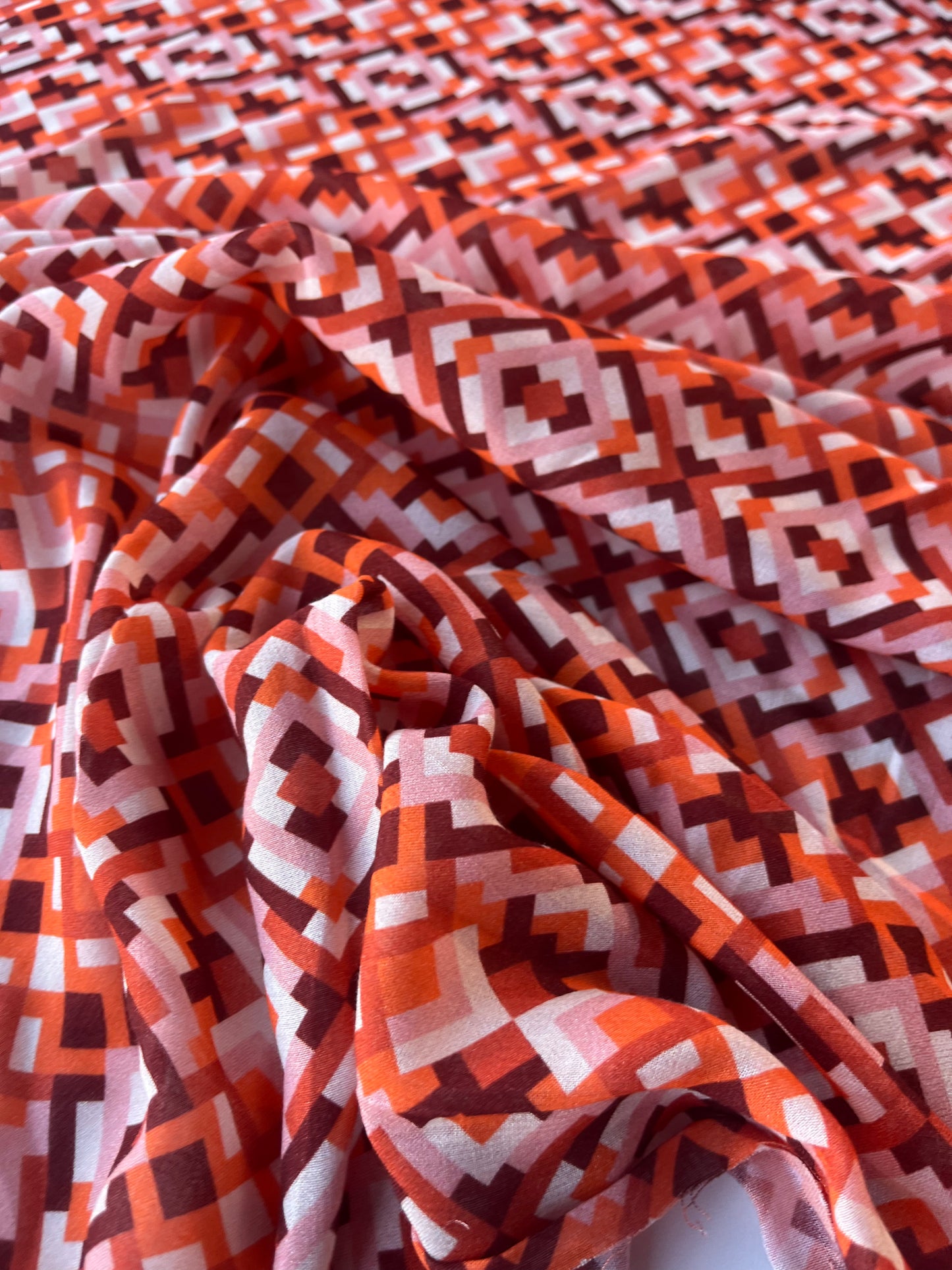 ATHENA 047 cotton voile geometrical kaleidoscope