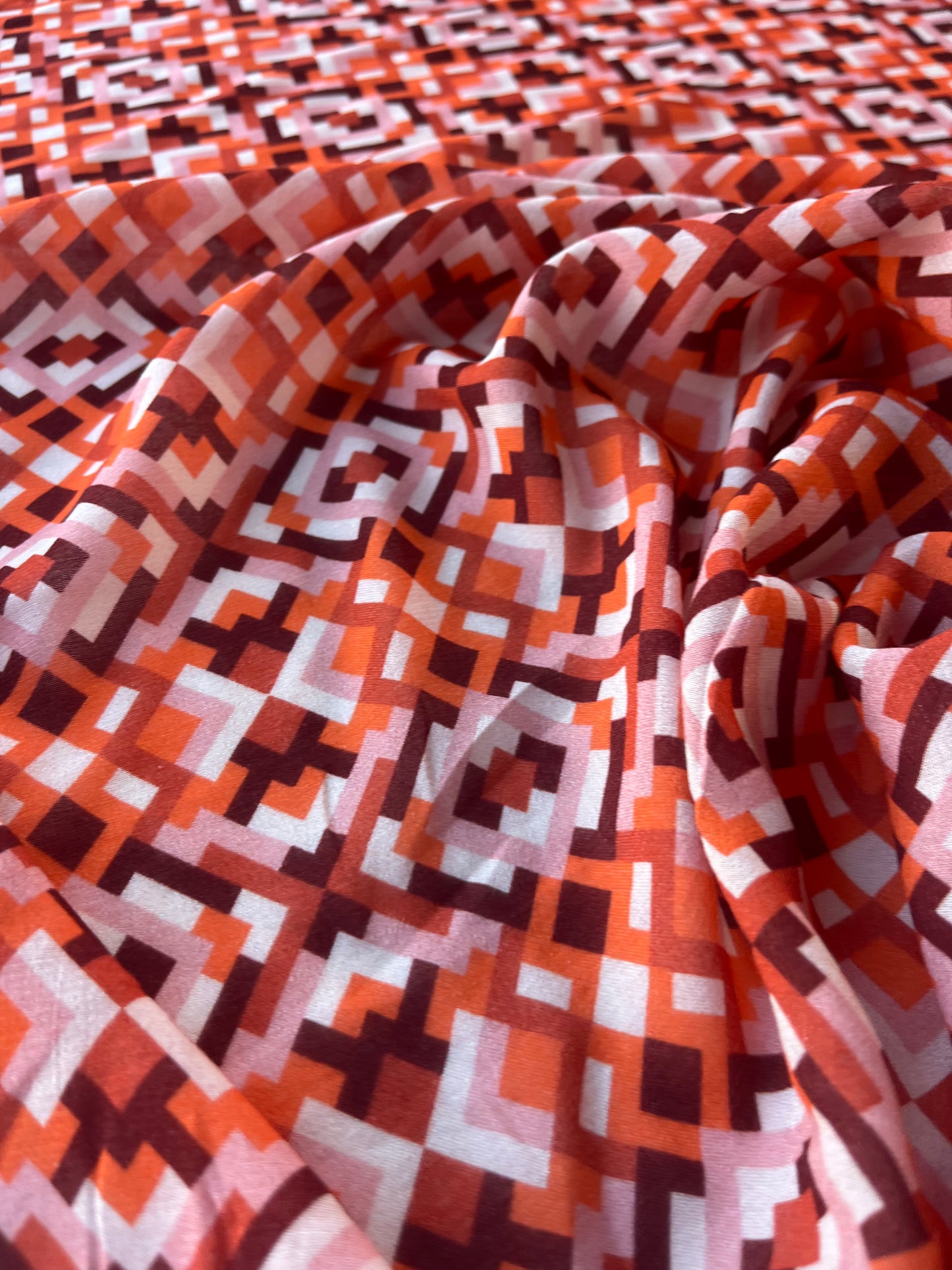 ATHENA 047 cotton voile geometrical kaleidoscope