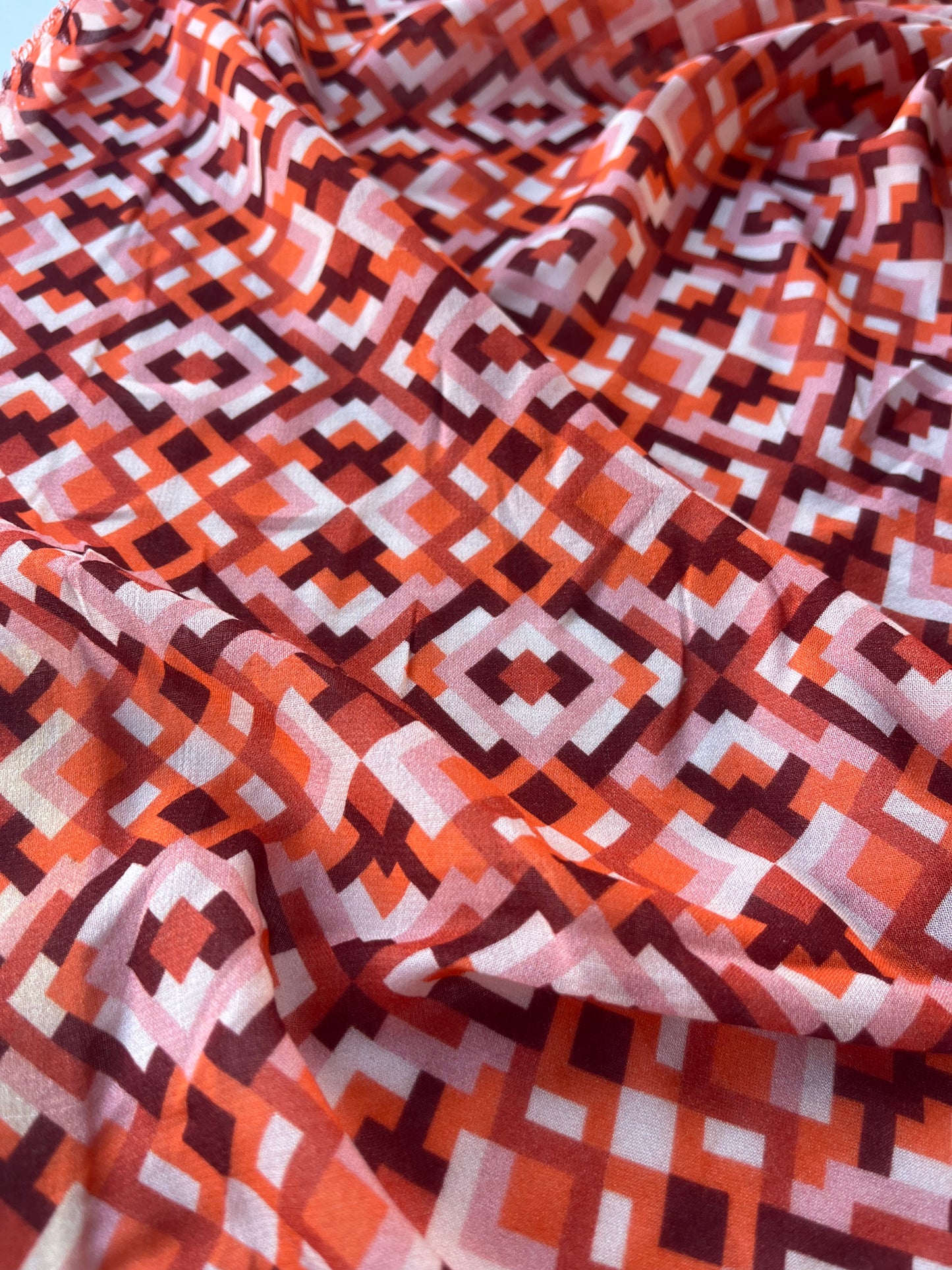 ATHENA 047 cotton voile geometrical kaleidoscope