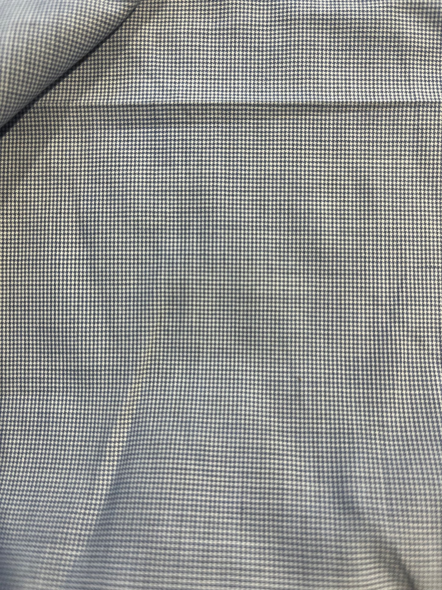 XII 051  Canclini cotton micro check blue/white