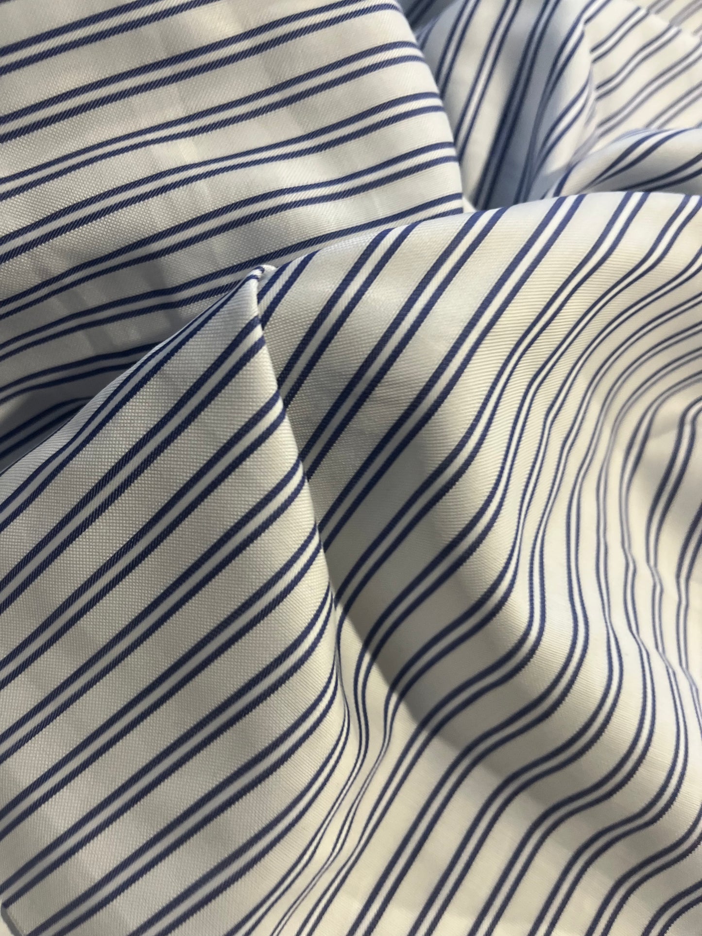 XII 053 Canclini oxford stripe white/indigo