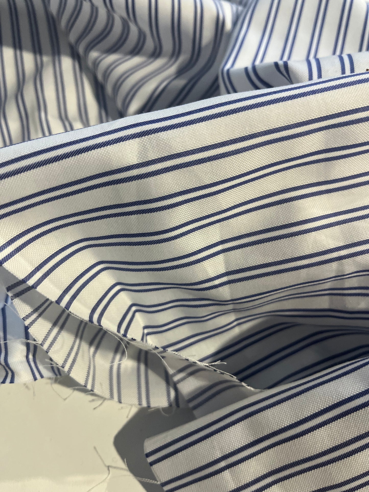 XII 053 Canclini oxford stripe white/indigo