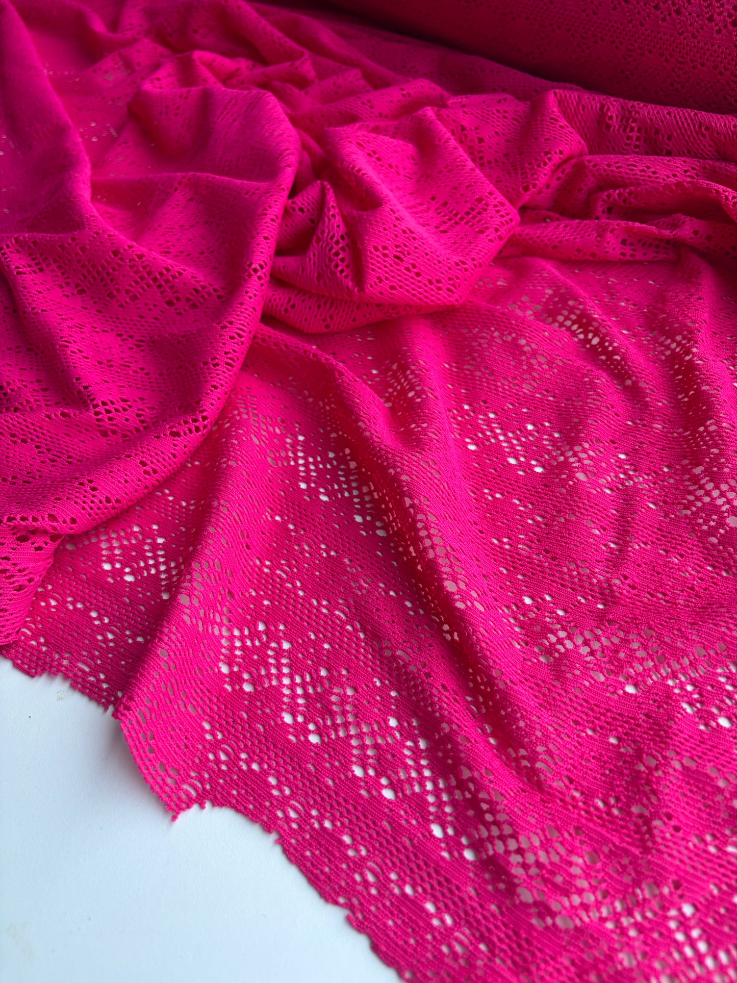 ERICA 038 cotton jersey lace fuchsia