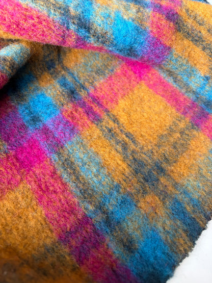 HARVEST SEASON 019 checkered  boiled wool