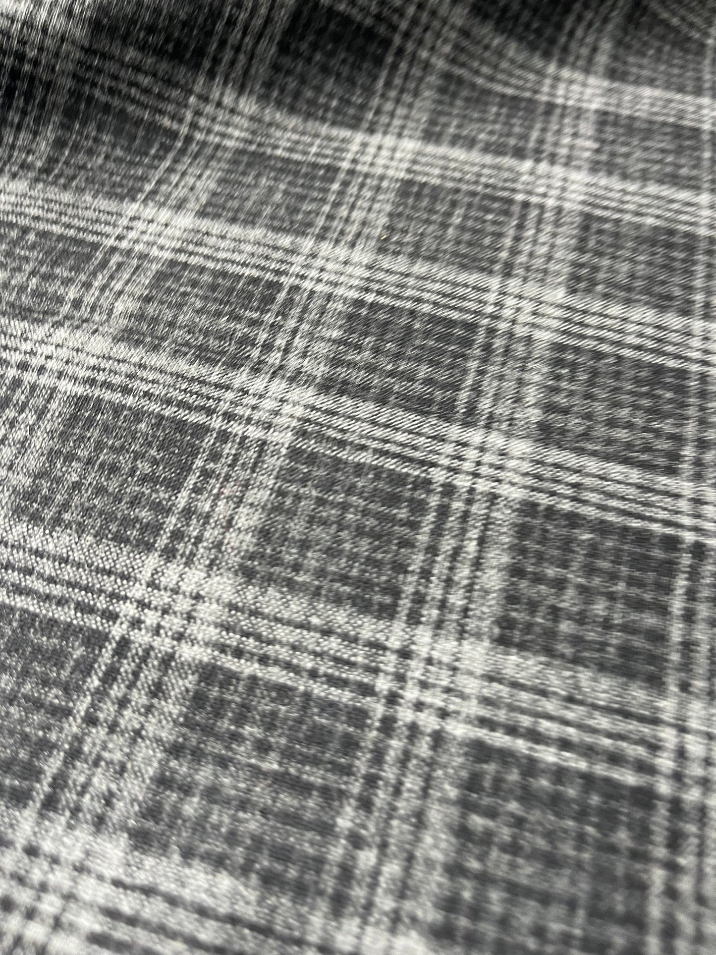 JUNO 001 Drap de lainestretch grey check