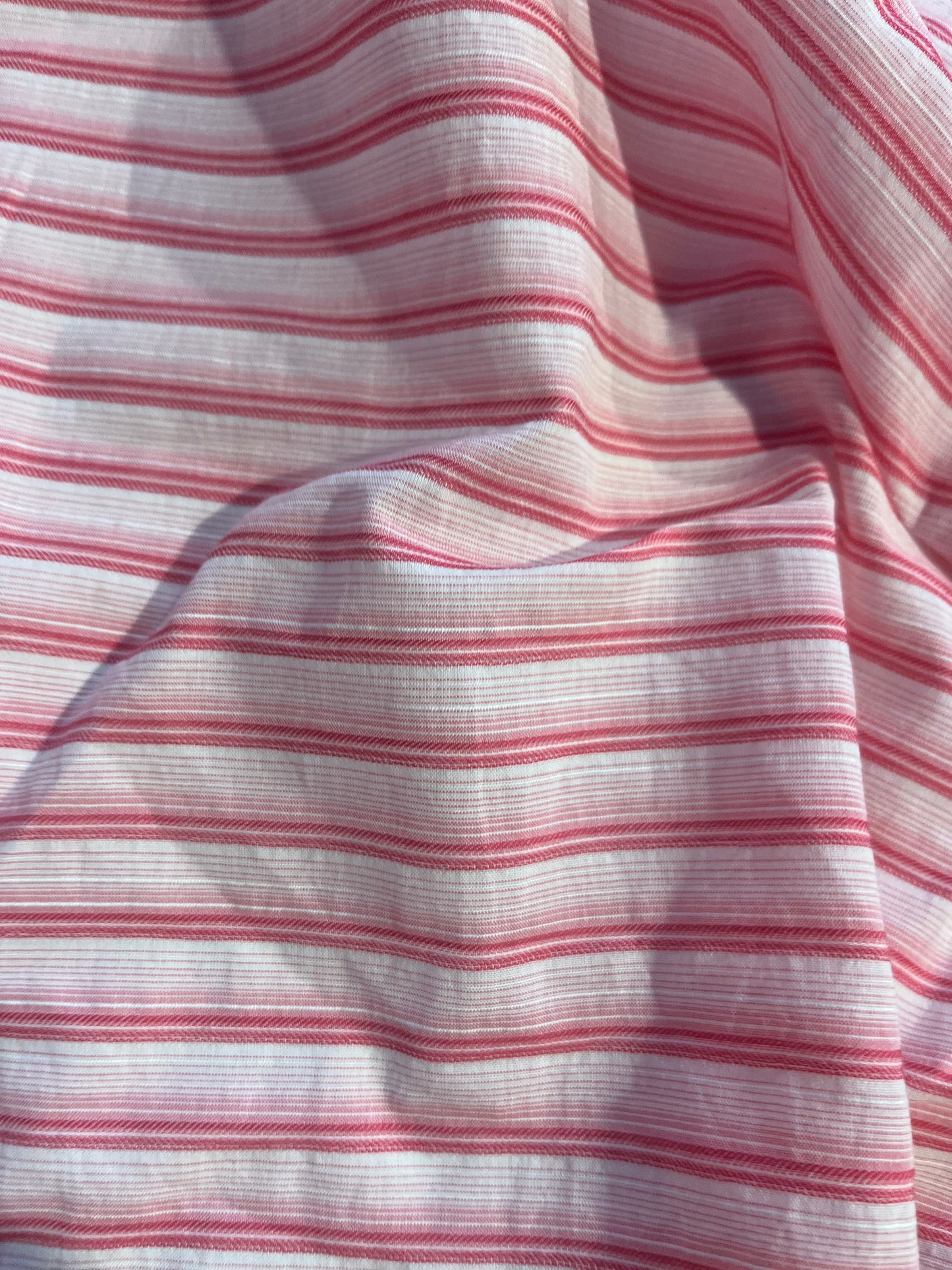 XII 055 Canclini horizontal colourwoven stripe fuchsia