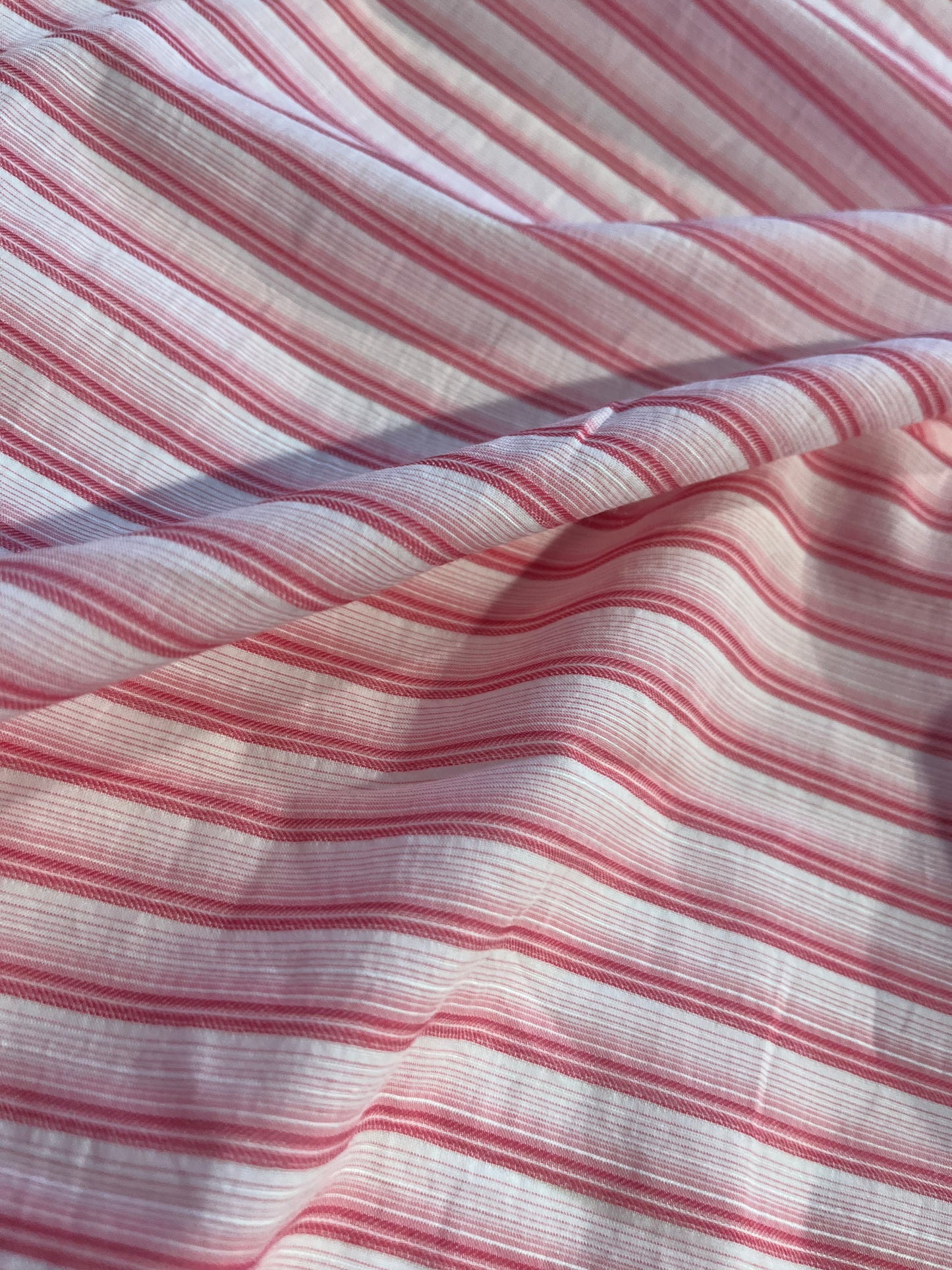 XII 055 Canclini horizontal colourwoven stripe fuchsia