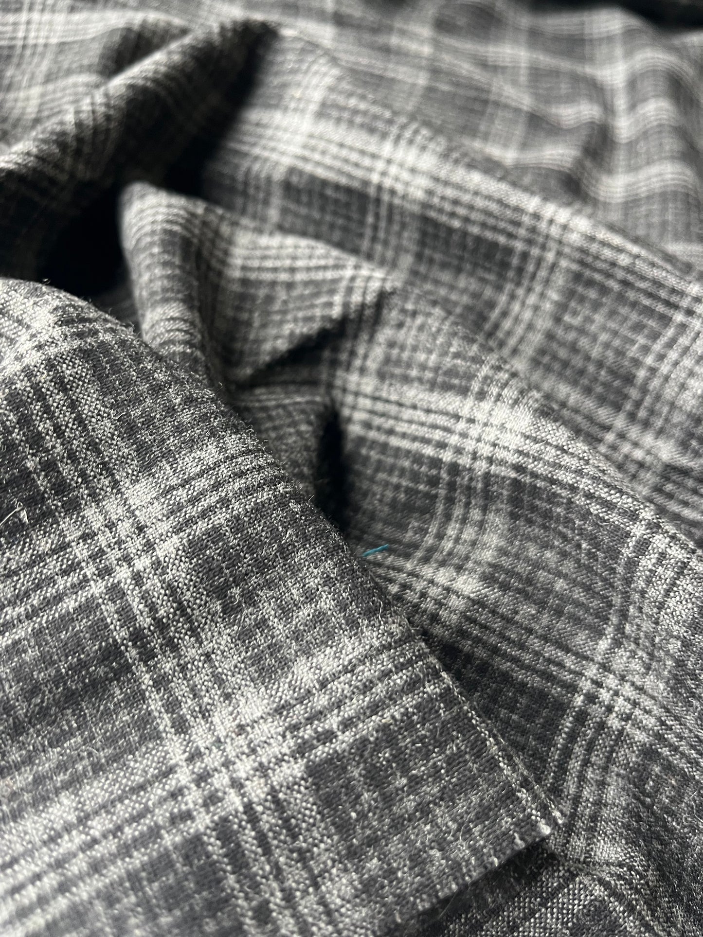 JUNO 001 Drap de lainestretch grey check