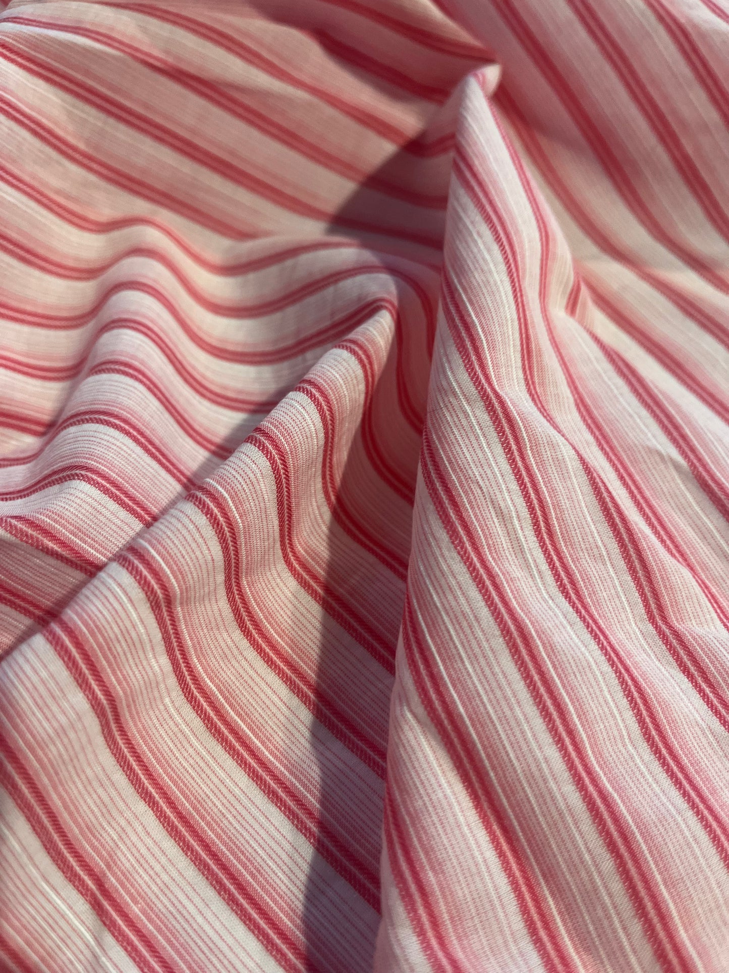 XII 055 Canclini horizontal colourwoven stripe fuchsia