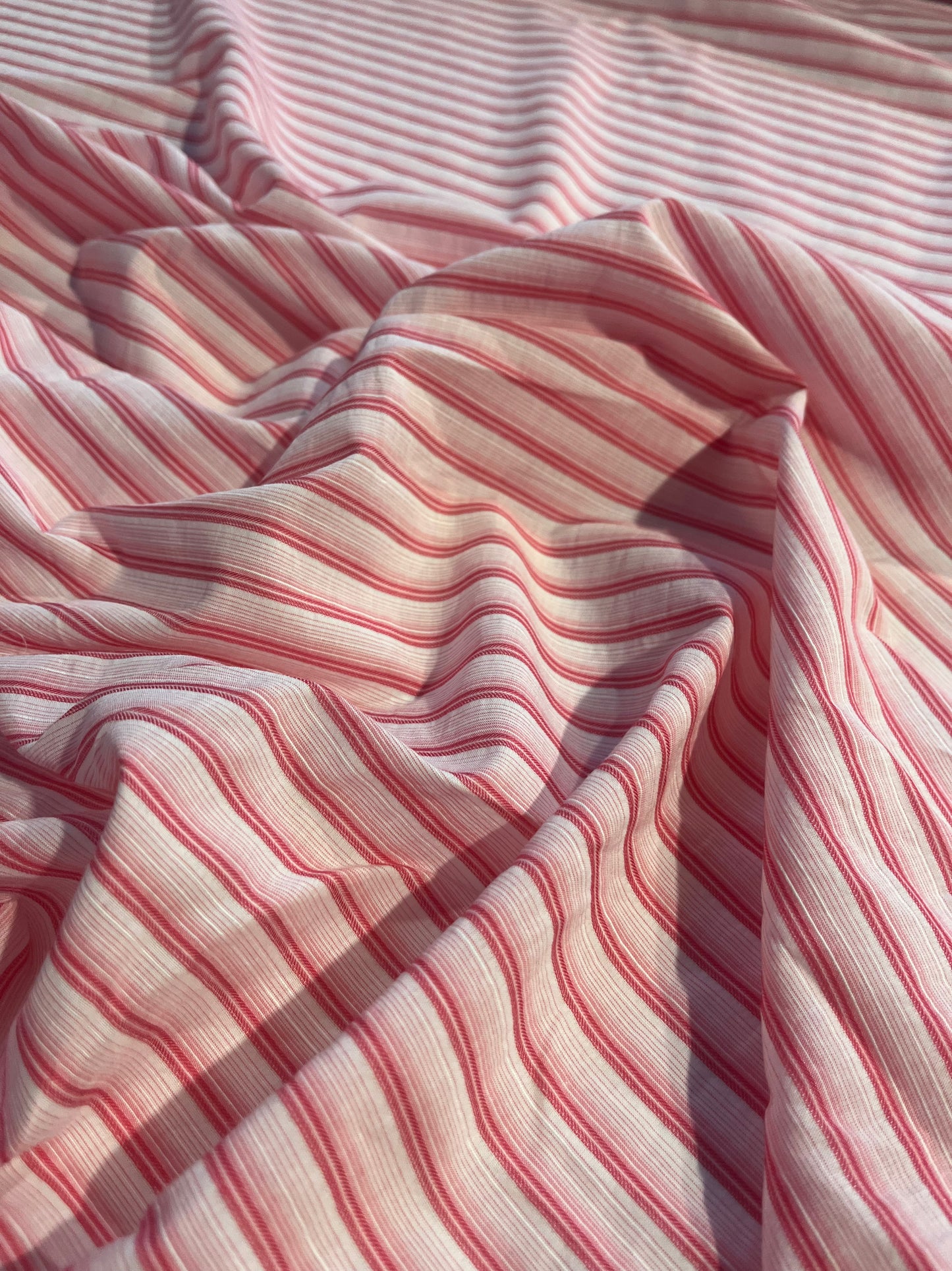 XII 055 Canclini horizontal colourwoven stripe fuchsia