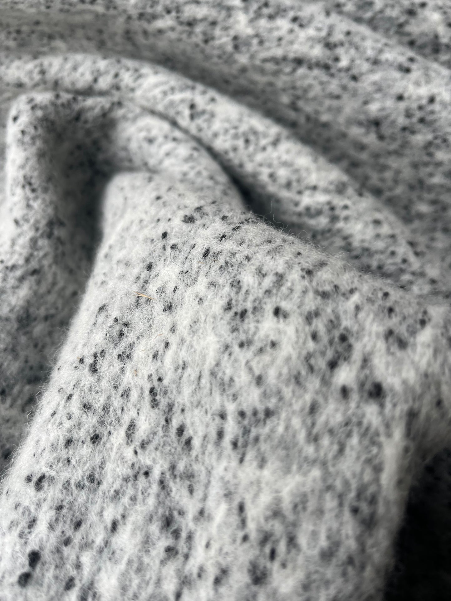 tweed bouclette grey