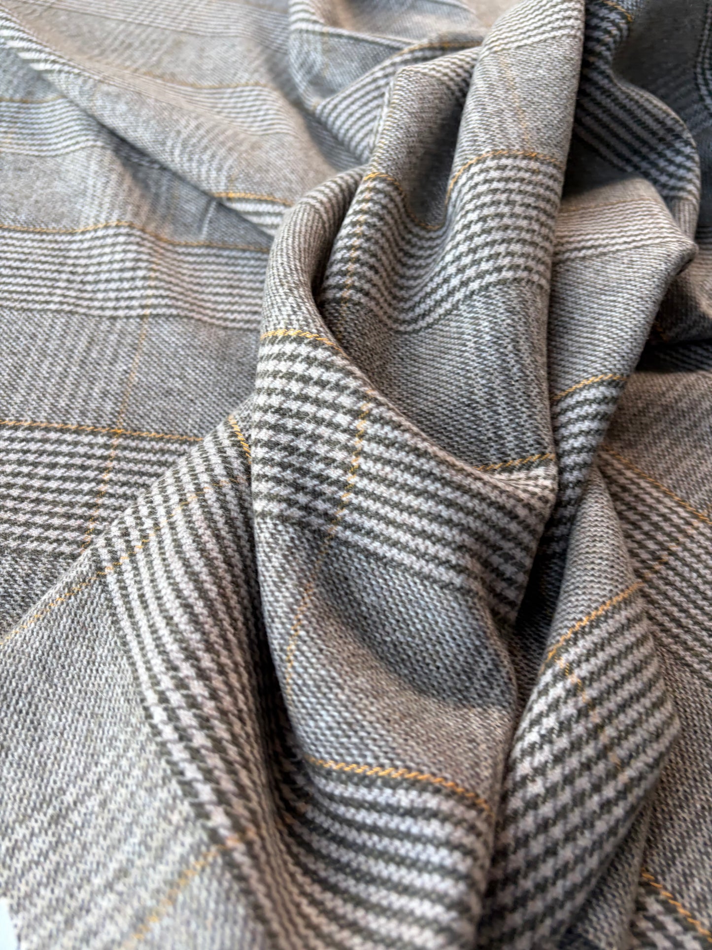 HARVEST SEASON 022 classical checkered shetland wool tweed