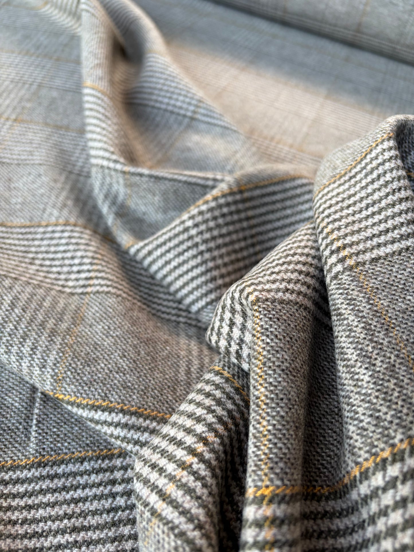 HARVEST SEASON 022 classical checkered shetland wool tweed