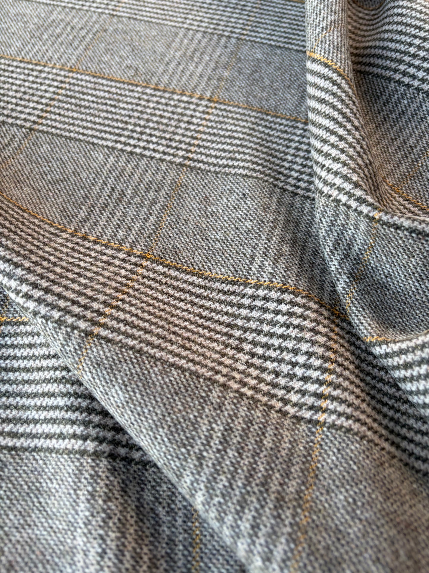 HARVEST SEASON 022 classical checkered shetland wool tweed