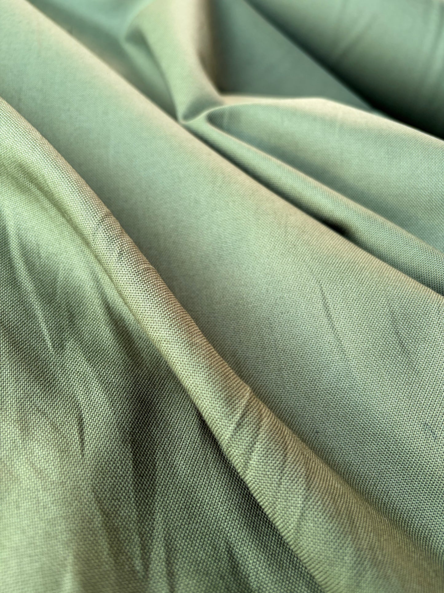 HARVEST SEASON 024 moss green viscose linen panama weaving