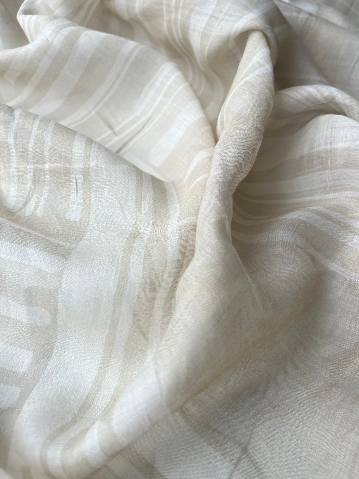 JUNO 009 voile cotton/ramie printed