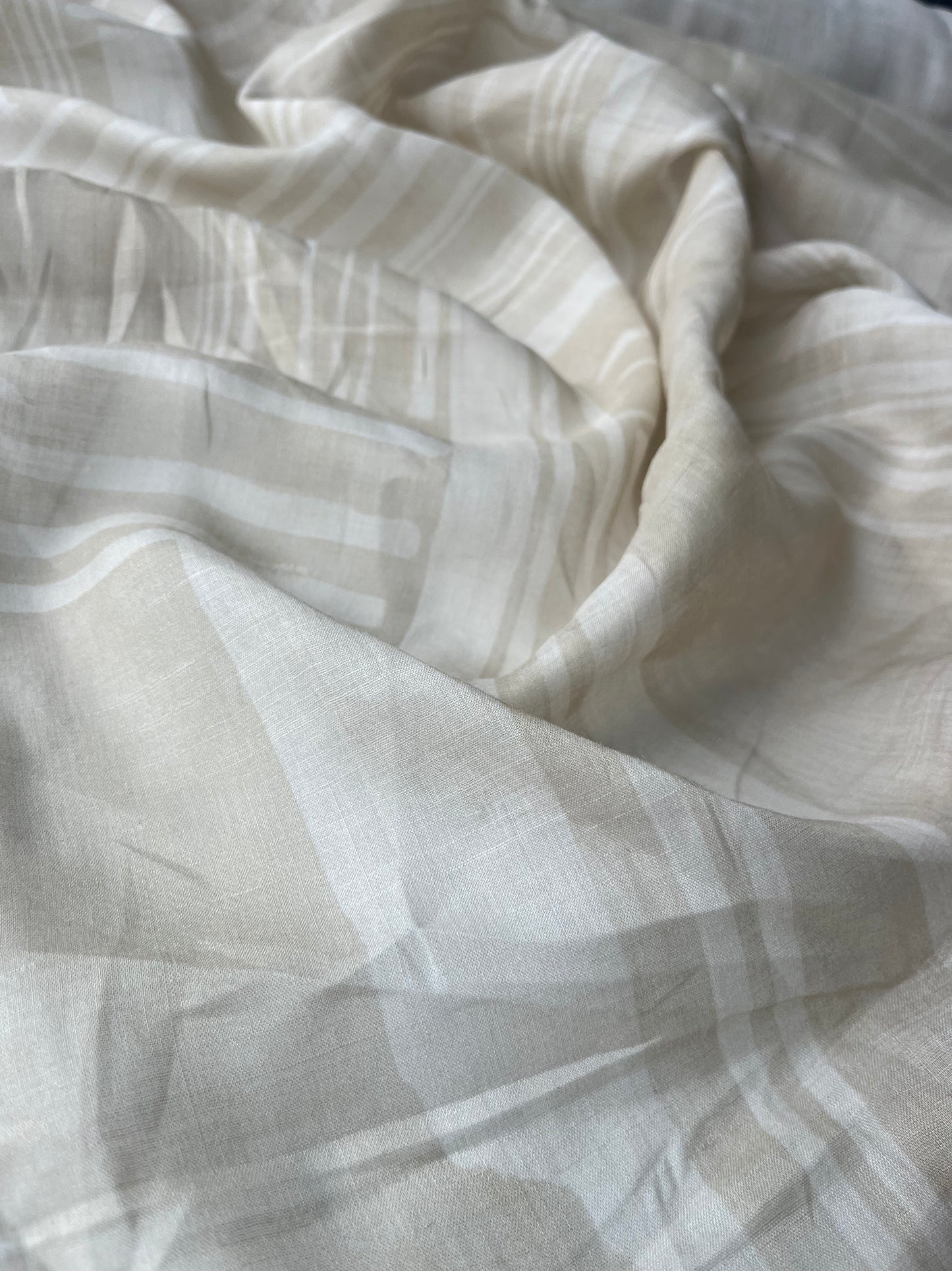 JUNO 009 voile cotton/ramie printed