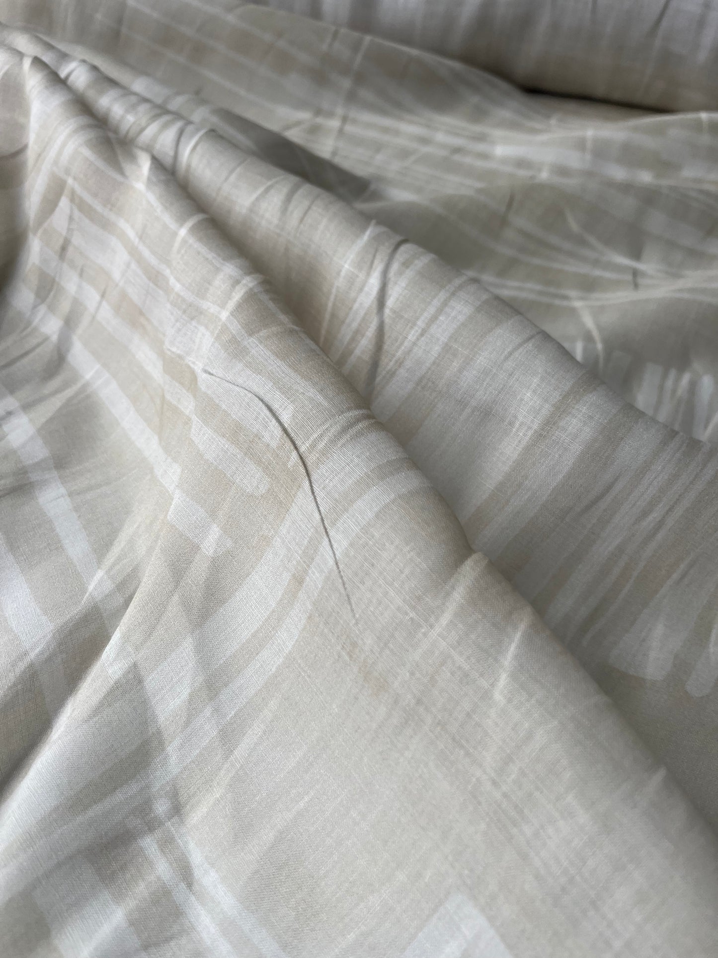 JUNO 009 voile cotton/ramie printed