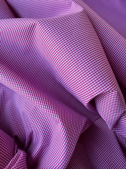 HARVEST SEASON 029 cotton stretch check shirting fabric