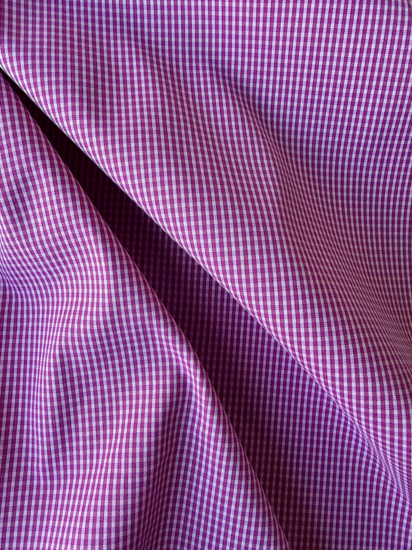 HARVEST SEASON cotton stretch check shirting fabric