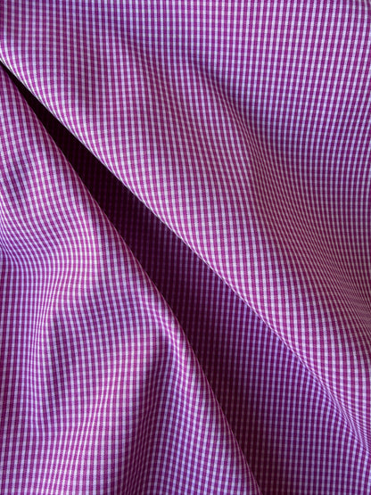 HARVEST SEASON 029 cotton stretch check shirting fabric