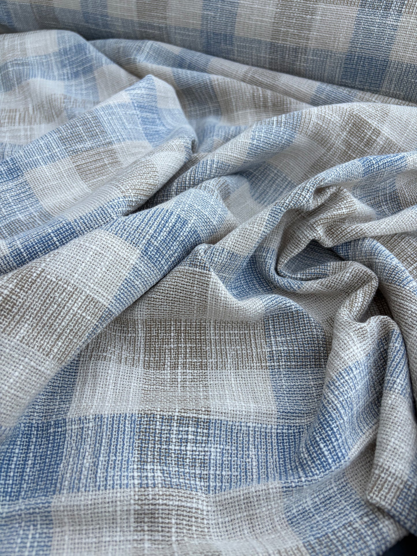 PC B.ROSE 008 100% linen open weaving check