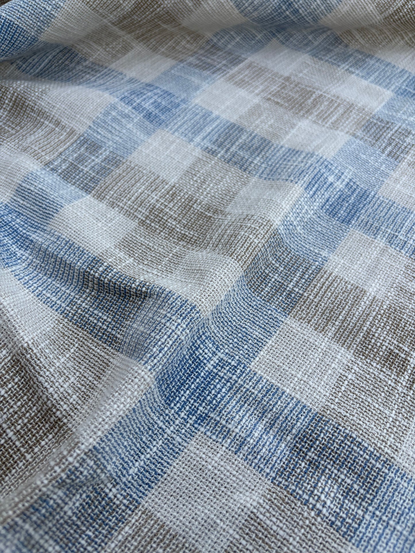 PC B.ROSE 008 100% linen open weaving check