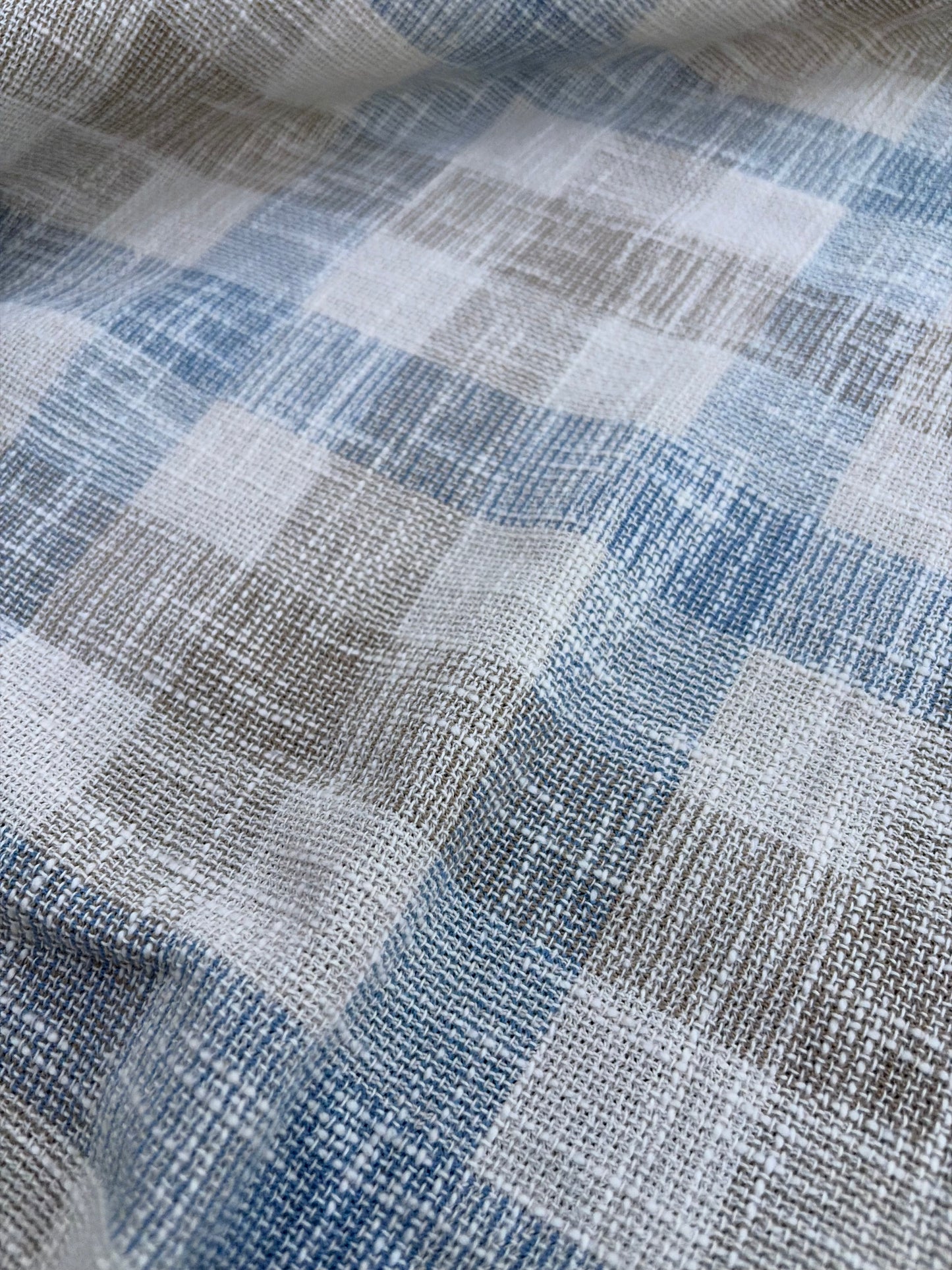 PC B.ROSE 008 100% linen open weaving check