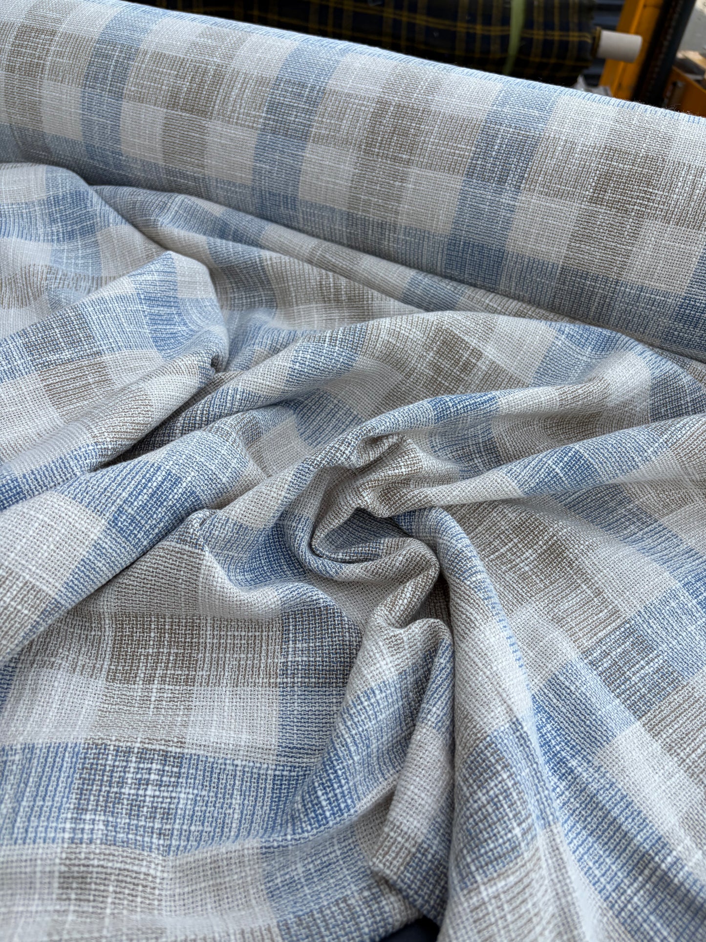 PC B.ROSE 008 100% linen open weaving check