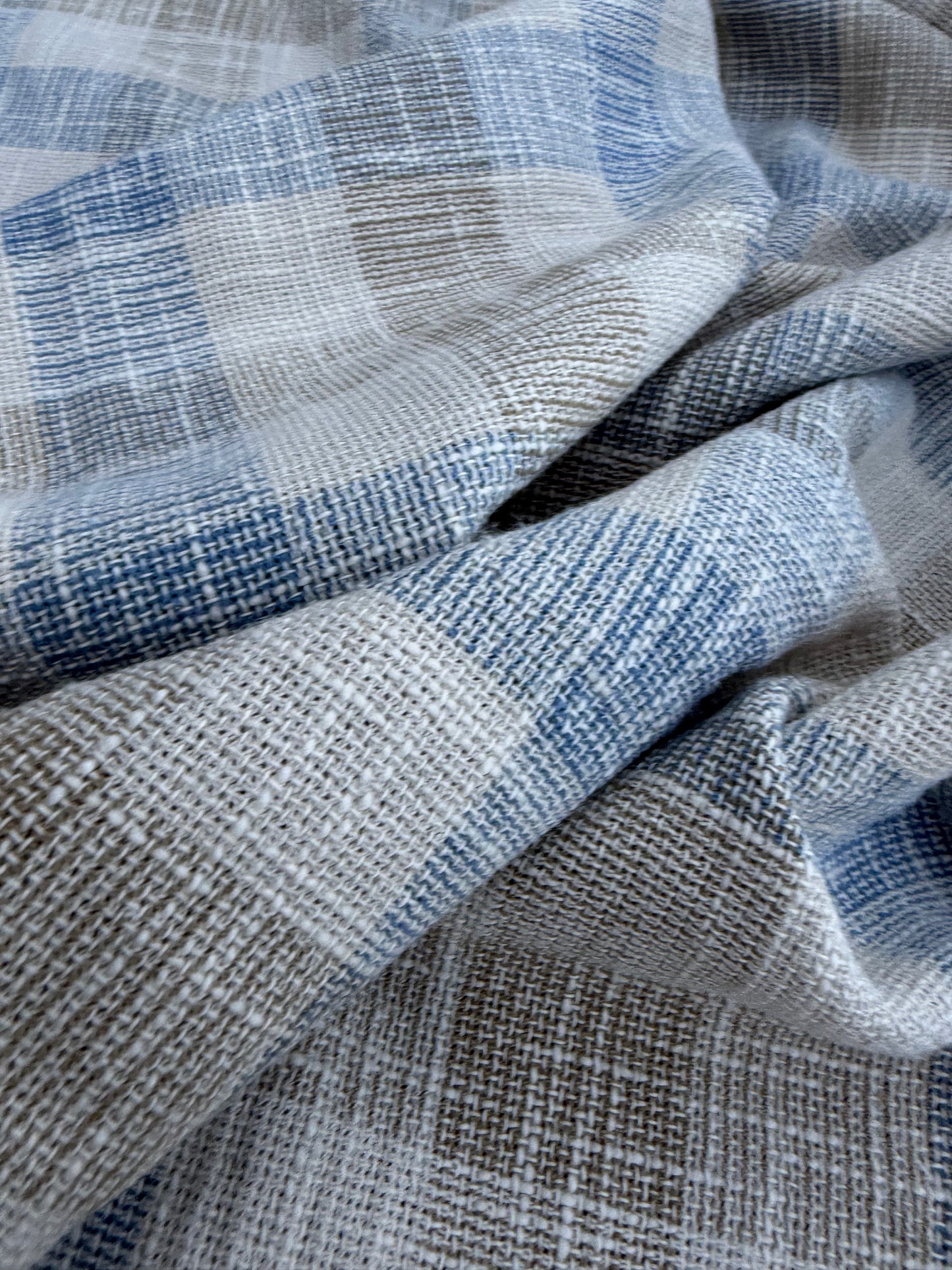 PC B.ROSE 008 100% linen open weaving check