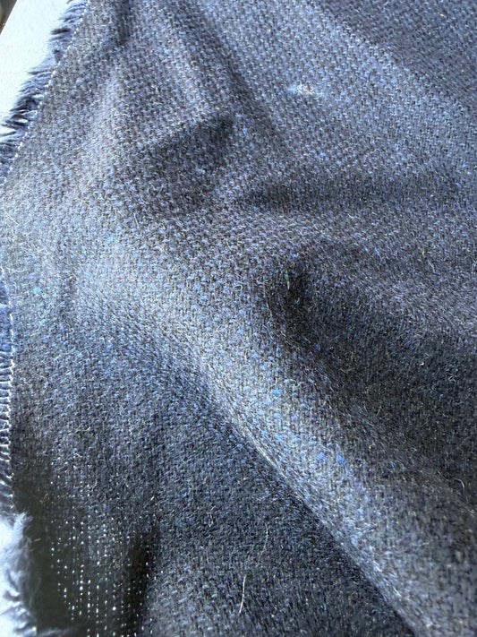 HARVEST SEASON 033 navy shetland wool tweed