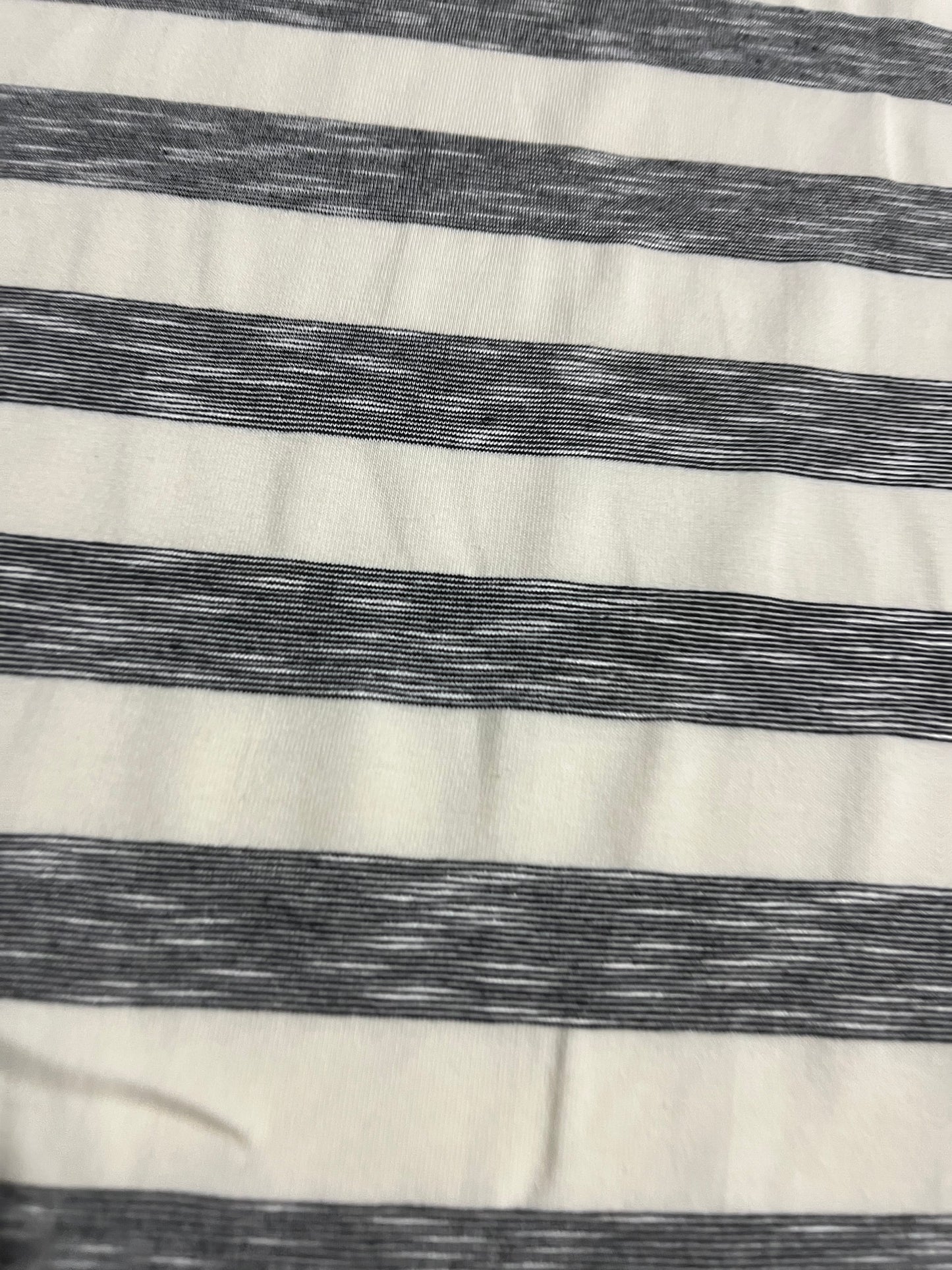 JANIE 001 viscose jersey stripes black/off white