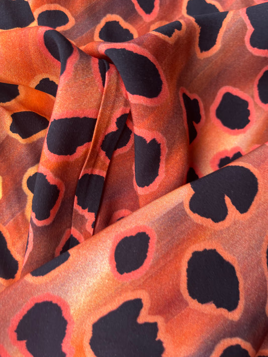 LC JUNO 022 viscose fibrane animalier orange/pink