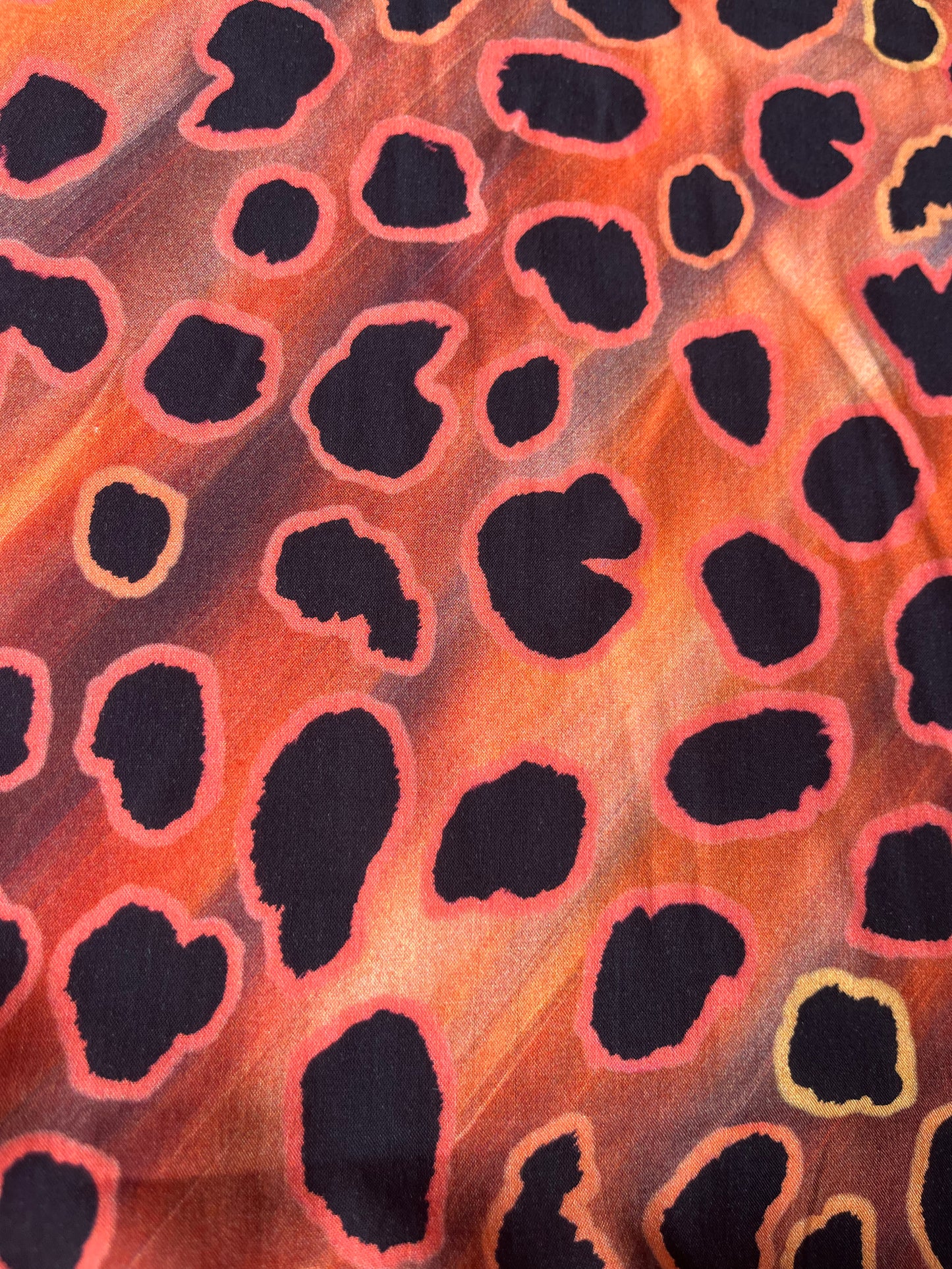 LC JUNO 022 viscose fibrane animalier orange/pink