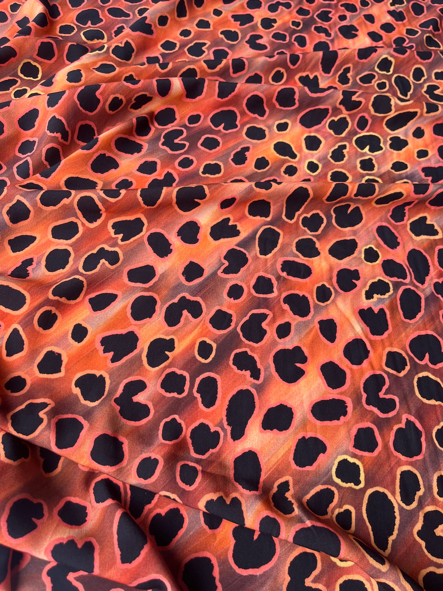 LC JUNO 022 viscose fibrane animalier orange/pink
