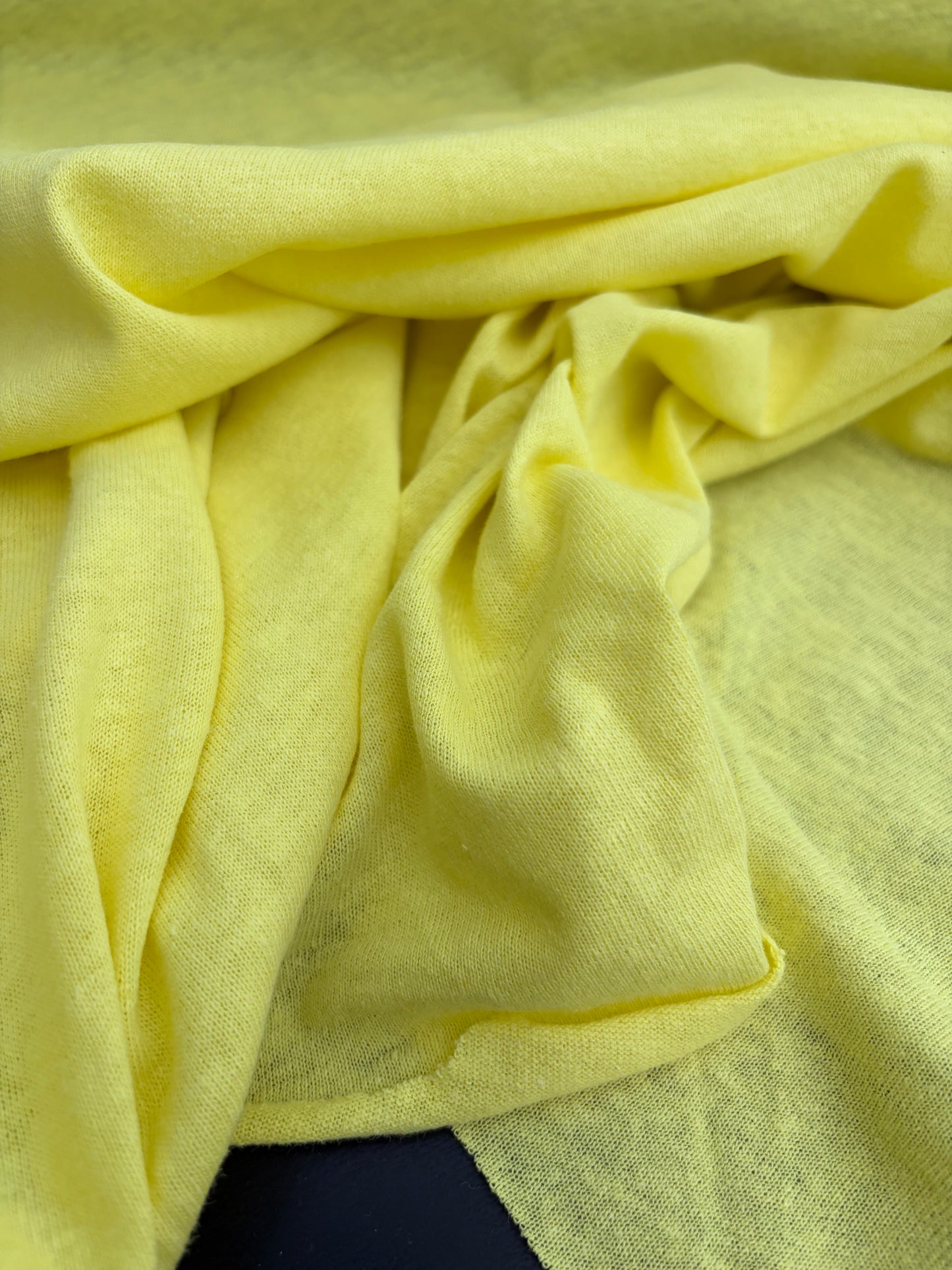B.ROSE 012 linen jersey bright yellow