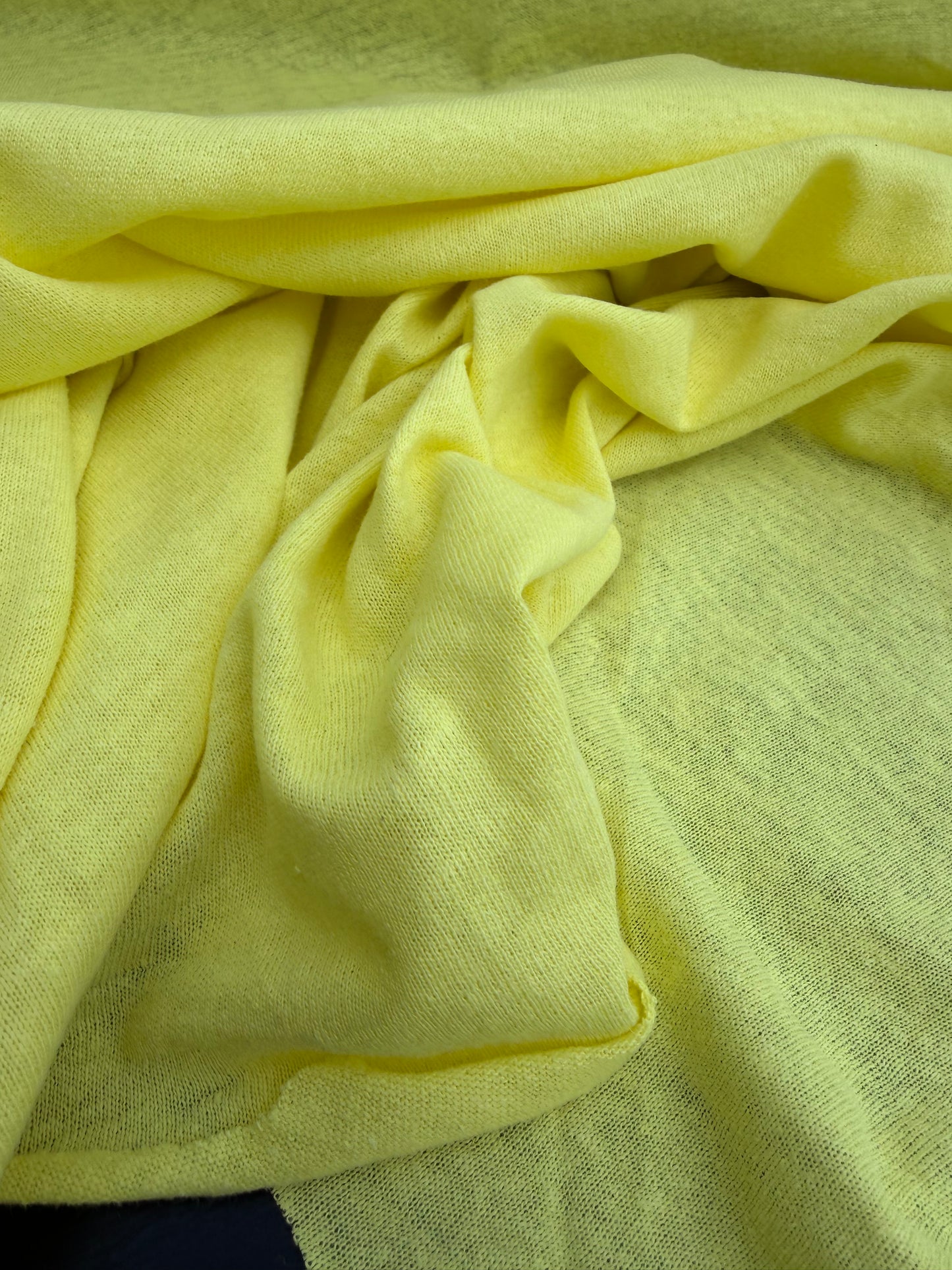 B.ROSE 012 linen jersey bright yellow