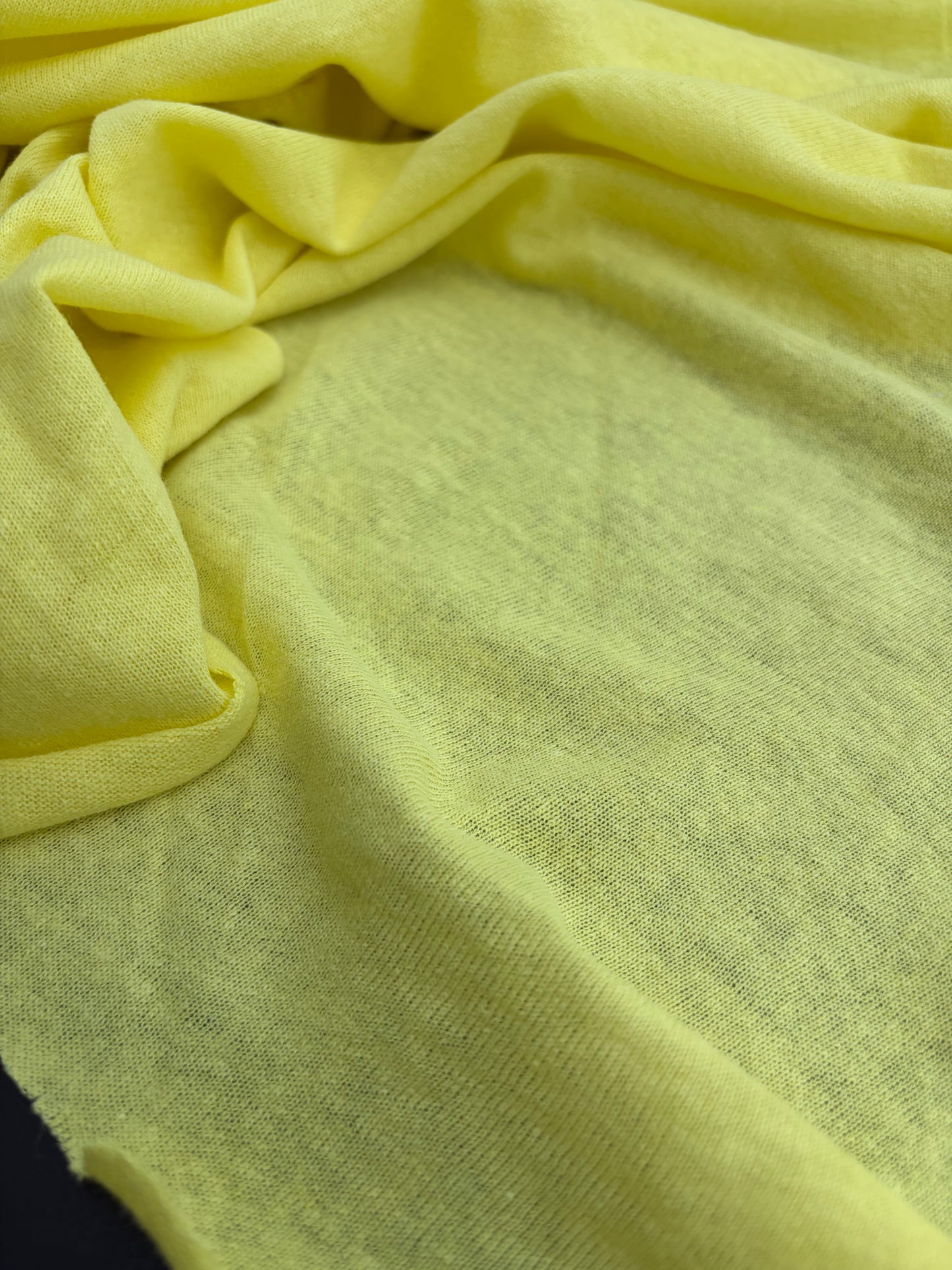 B.ROSE 012 linen jersey bright yellow