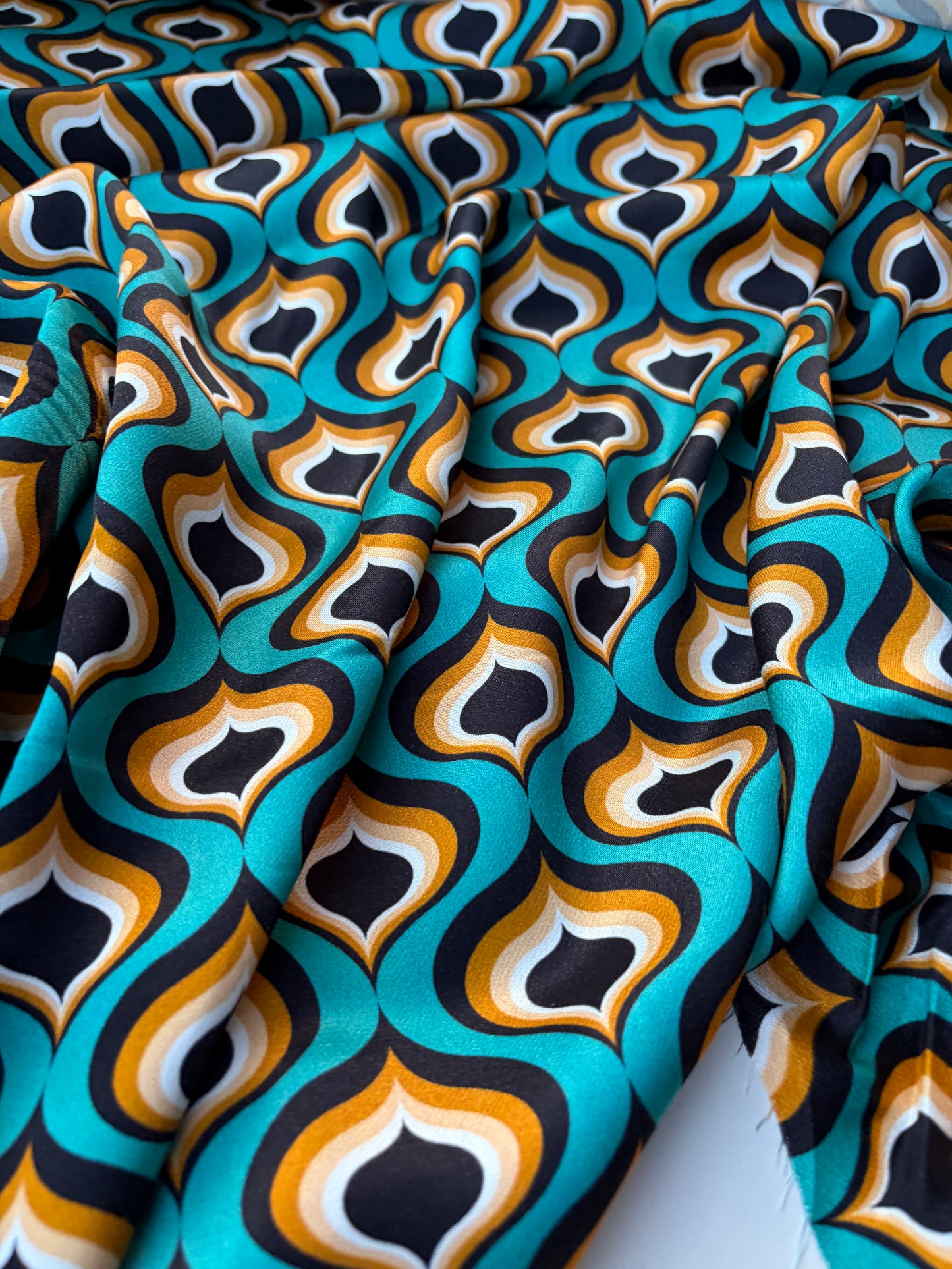 AXEL 002 geometrical design viscose satin