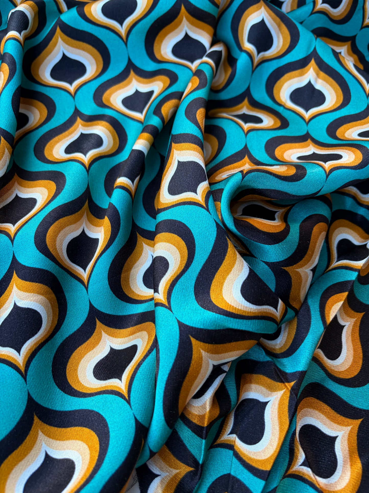 AXEL 002 geometrical design viscose satin