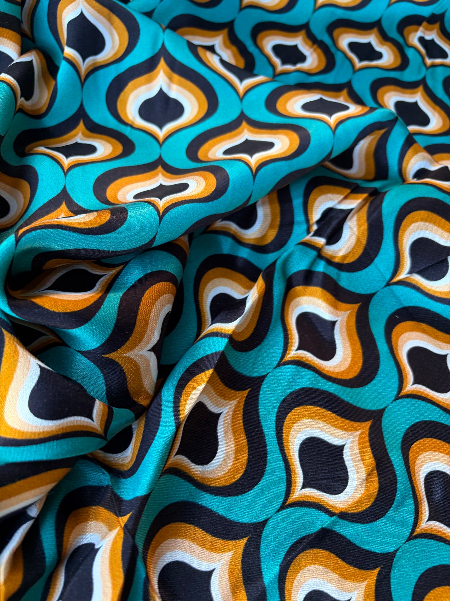 AXEL 002 geometrical design viscose satin