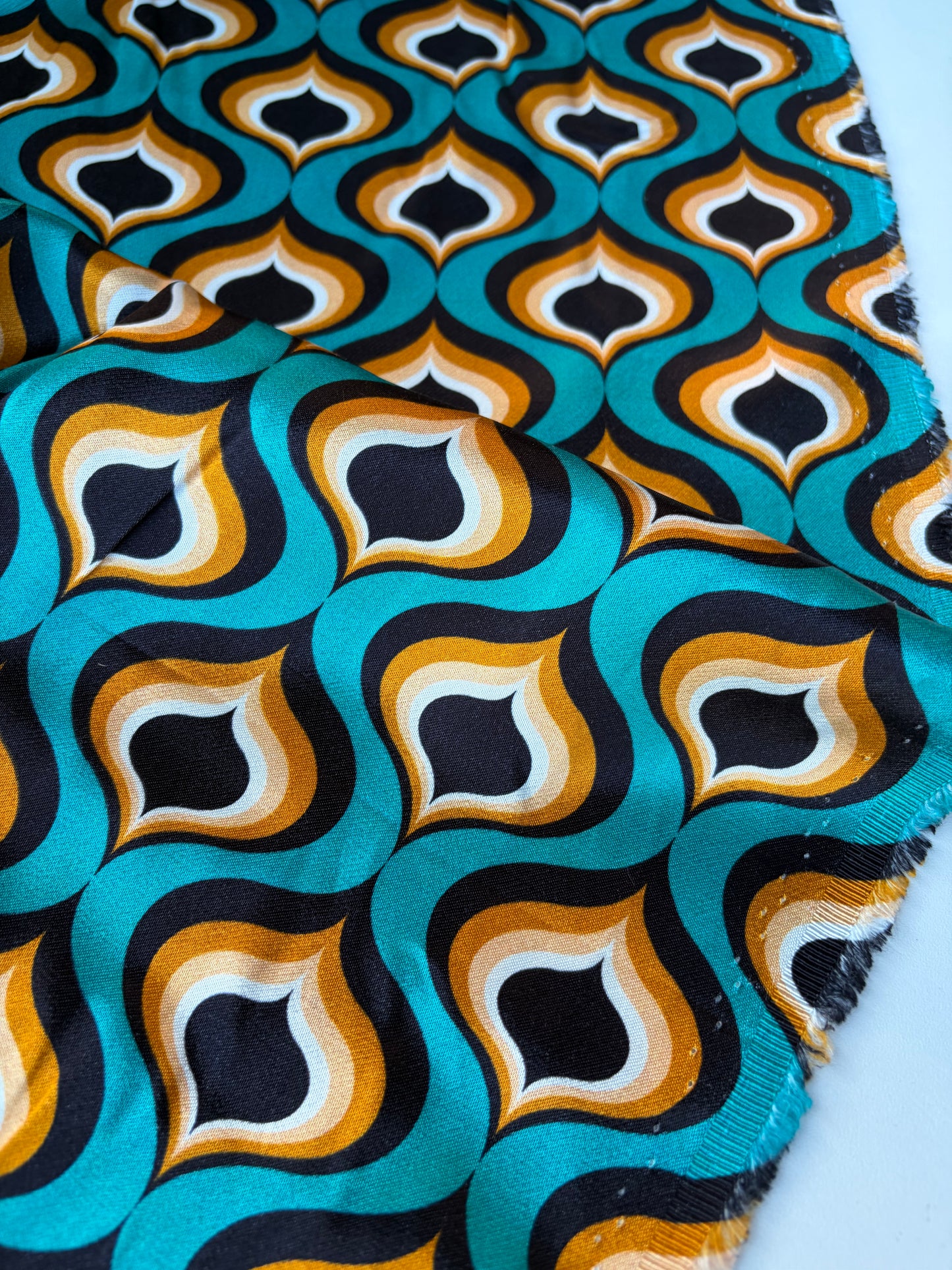 AXEL 002 geometrical design viscose satin