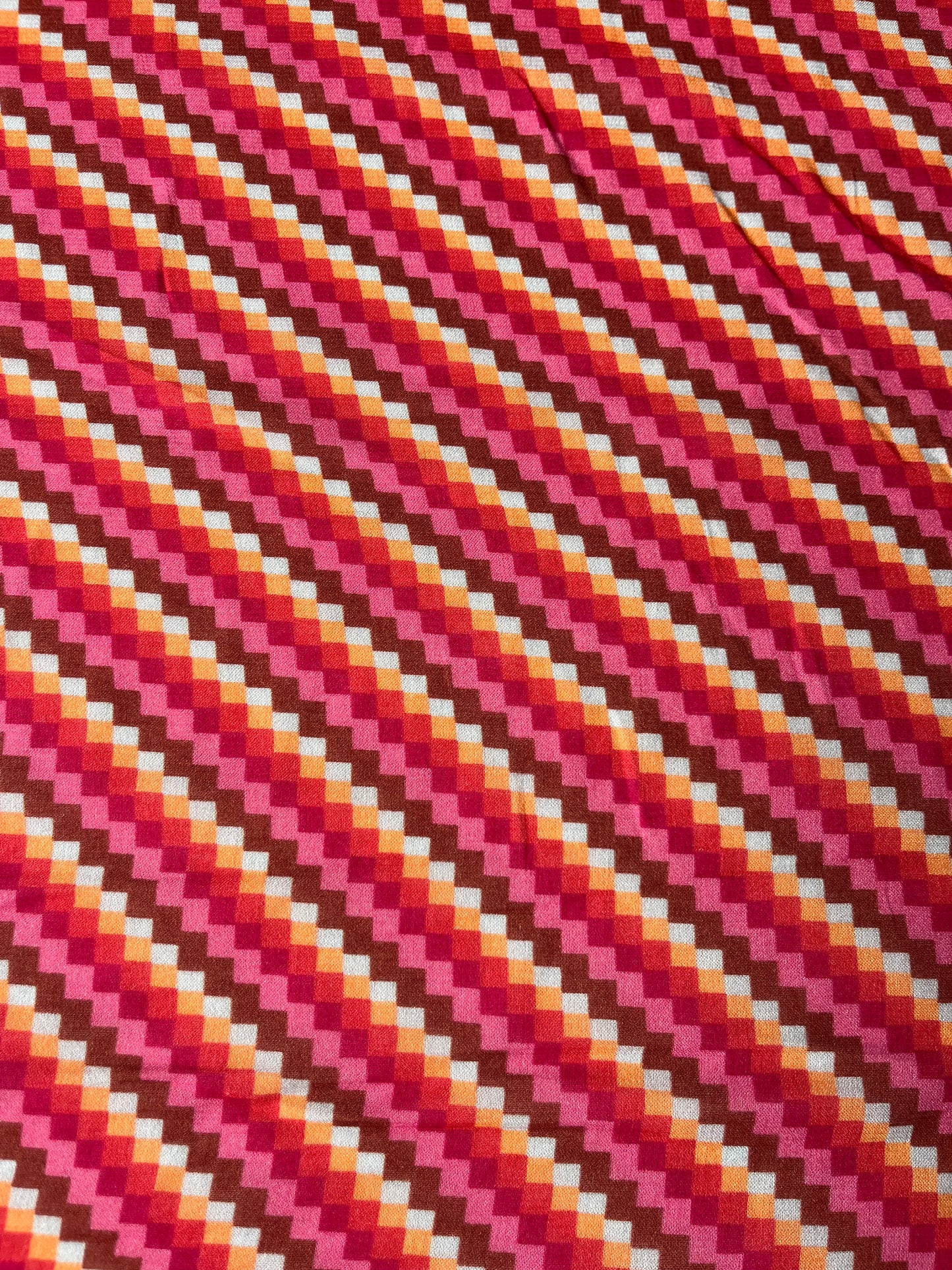 JUNO 025 cotton gauze retro fine geometric design