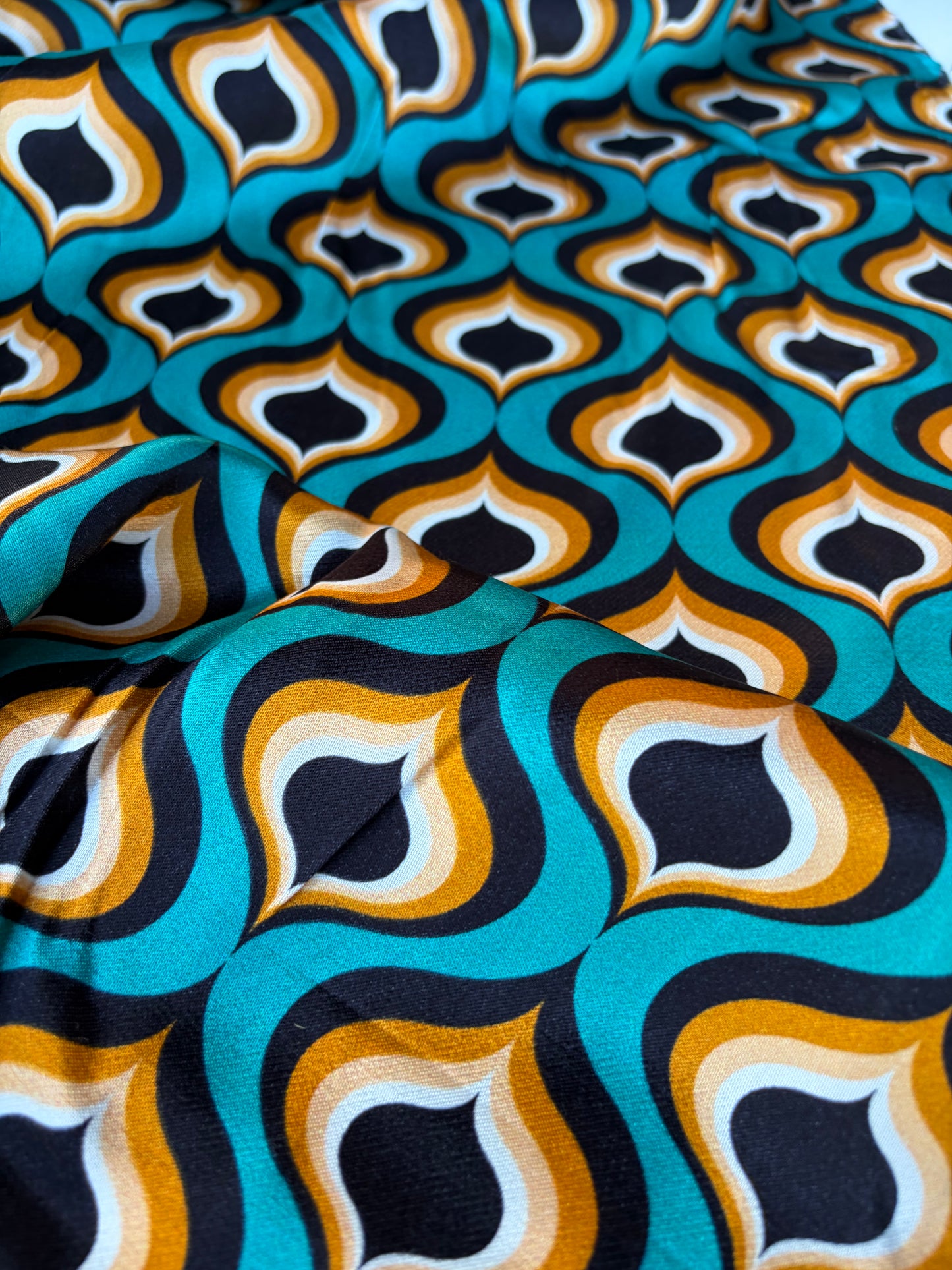 AXEL 002 geometrical design viscose satin