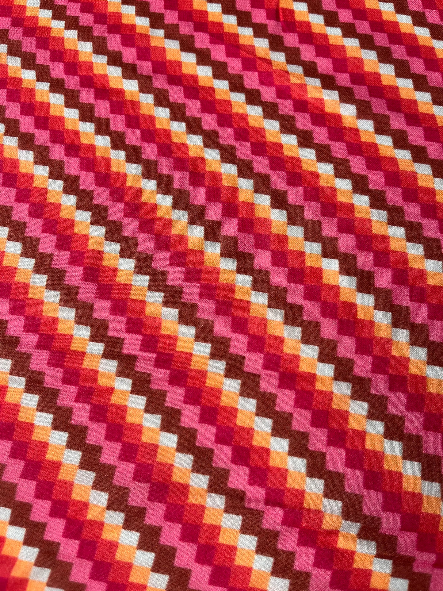 JUNO 025 cotton gauze retro fine geometric design